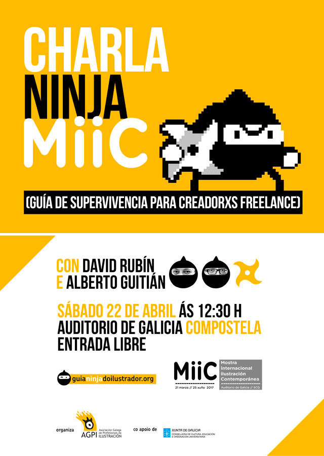 Charla Ninja na MiiC con David Rubín e Alberto Guitián