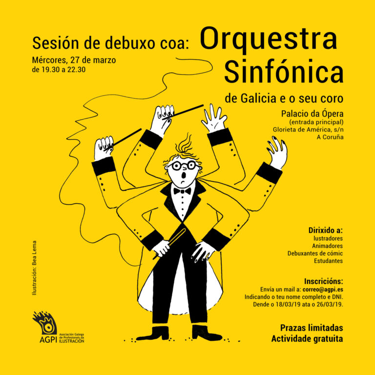 Nace o Clube de Debuxo, cunha sesión coa Orquestra Sinfónica de Galicia
