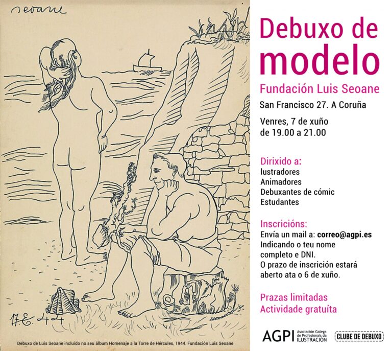 Nova sesión do Clube de Debuxo: Debuxo de modelo﻿