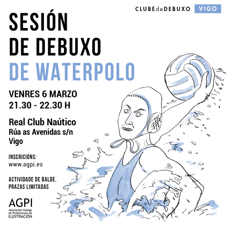 Comezan as sesións do Clube de Debuxo en Vigo con wáter-polo